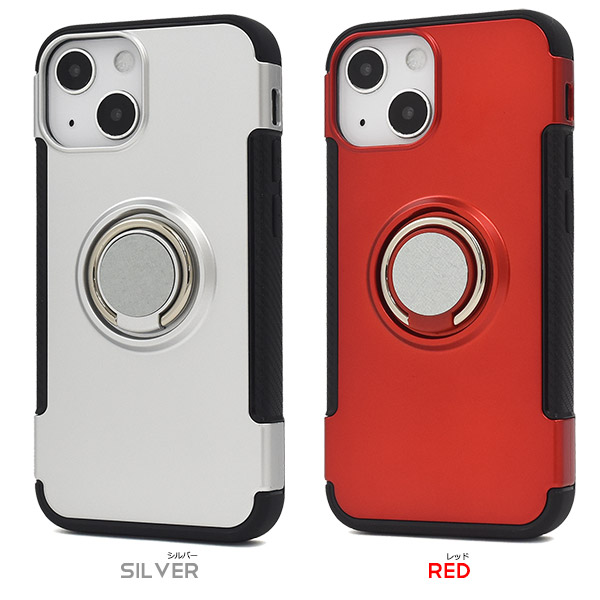 スマホケース iPhone13mini用 スマホリングホルダー付き スマホケース