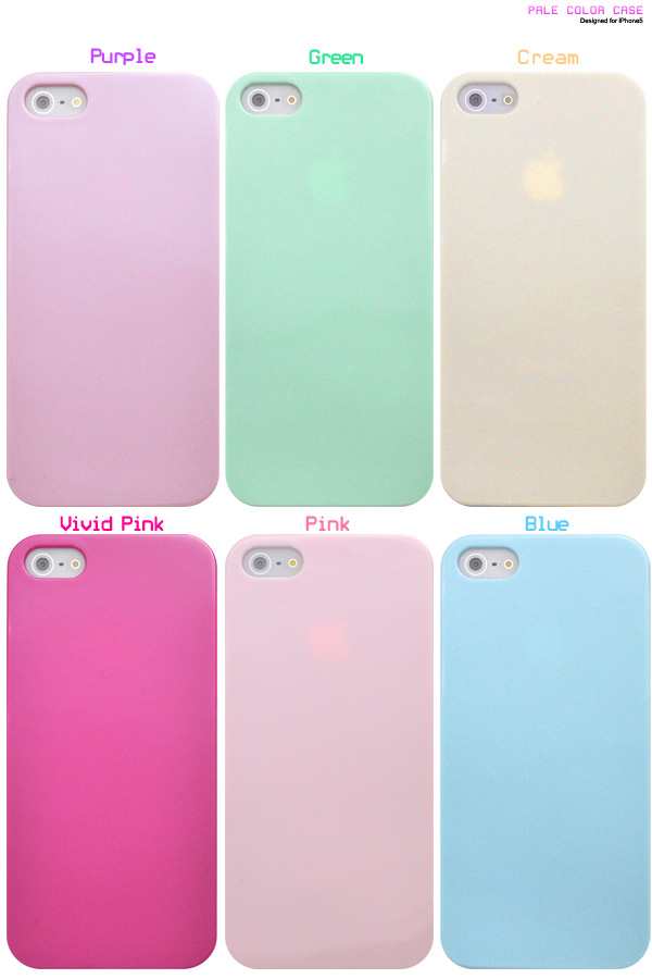 iPhone5 5S iPhone SE(第一世代）用 ペールカラーケース 選べる6色展開 ...