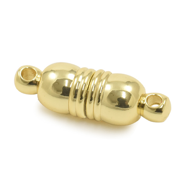 マグネット式 クラスプ 楕円形 18mm ゴールドカラー 磁石式留め具