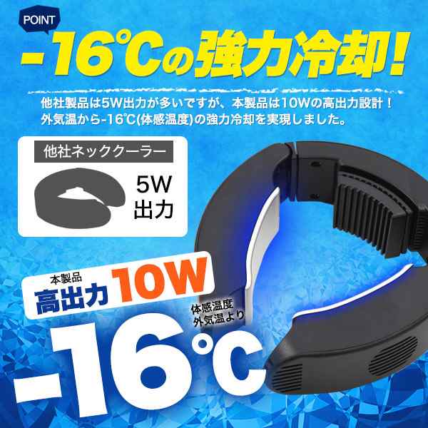 お買得‼️首掛け扇風機 ネッククーラー 羽根なし 急速冷却 USB充電式