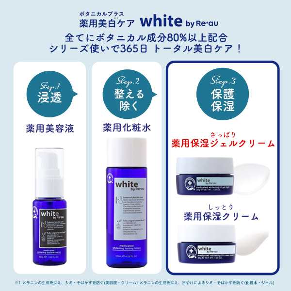 薬用美白保湿ジェルクリーム 30g 天然由来成分87%以上 ボタニカル