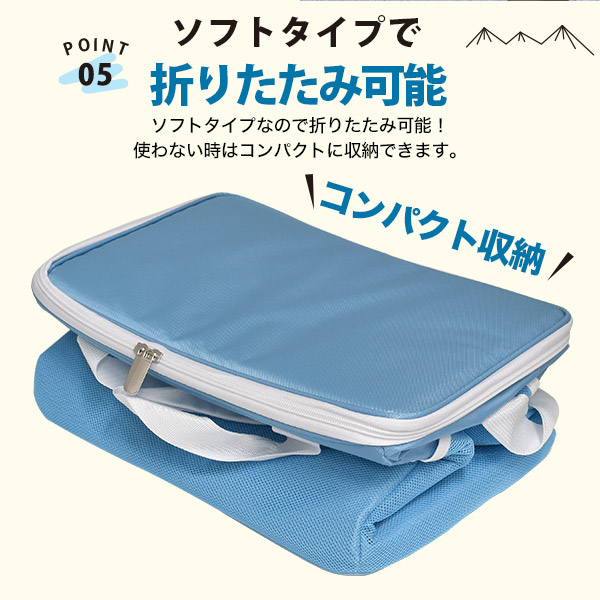 20L 保冷バッグ (ソフトクーラーボックス) 保冷剤2個付き 大容量 