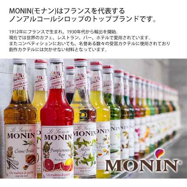 モナン バニラ シロップ 250ml ミニサイズ MONIN ノンアルコール