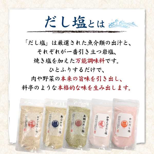 だし塩 160g 粉末 調味料 伊勢えびのだし塩 出汁 ふりかけ ごはんが美味しくなる 万能調味料 ちょい足し 調味料 はぎの食品  ポイント消化の通販はau PAY マーケット - WIL-MART | au PAY マーケット－通販サイト