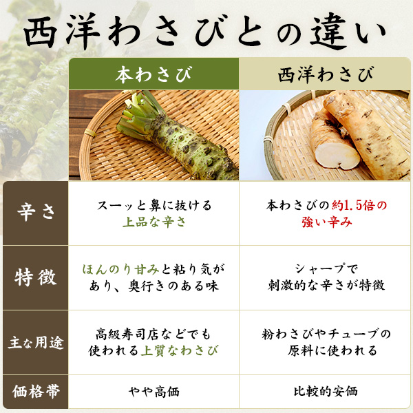 本わさび 静岡産 大サイズ 約100〜120g×3本 山葵 ワサビ 生わさび 本ワサビ 本山葵 静岡県産 日本 国産 薬味 お取り寄せ 料理 ギフト 贈り物 高級 和食 送料無料 クール便 冷蔵便_4