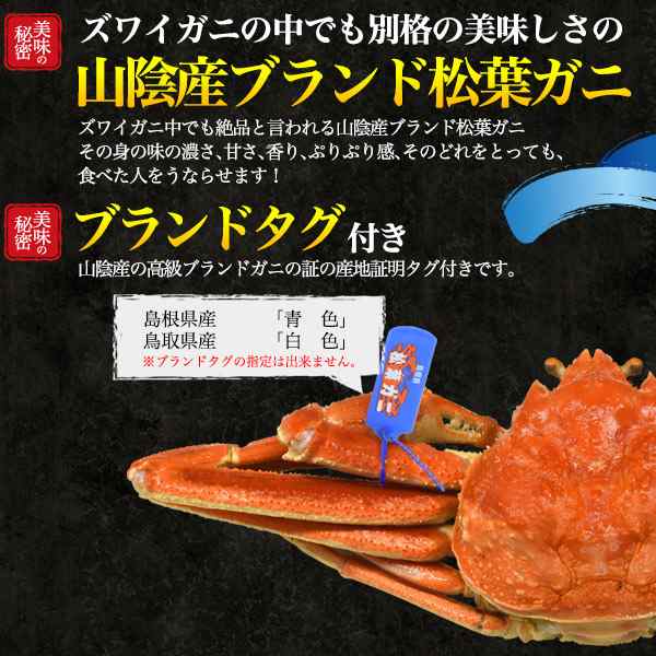 松葉ガニ 【釜茹×2枚】境港 (ズワイガニ) 姿 800g?900g×2杯 ボイル カニ（山陰産 鳥取県産）ブランドタグ付 島根県産 松葉蟹 まつば  - nullsult.no