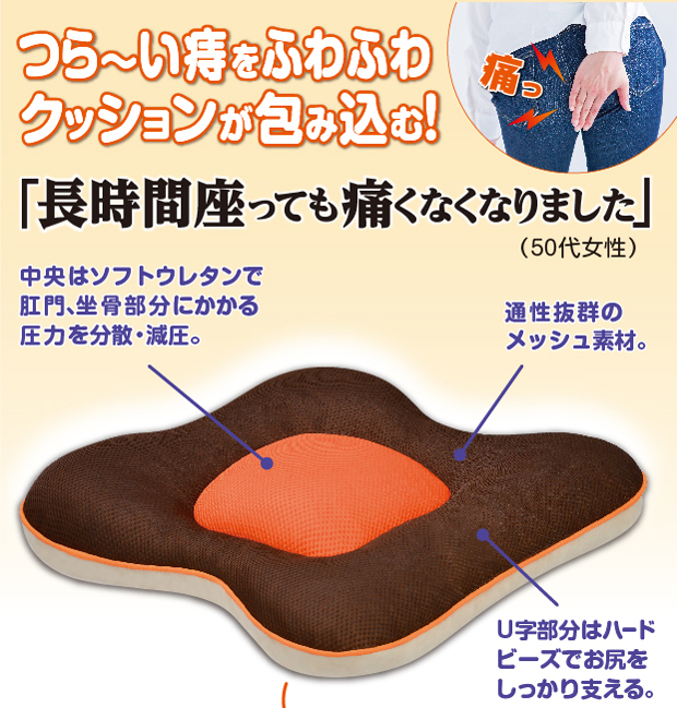 ポイント増量中 クーポンあり ふわふわ お尻ケア 座布団 ジエンド お尻らくらくクッションの通販はau Pay マーケット プロフィット