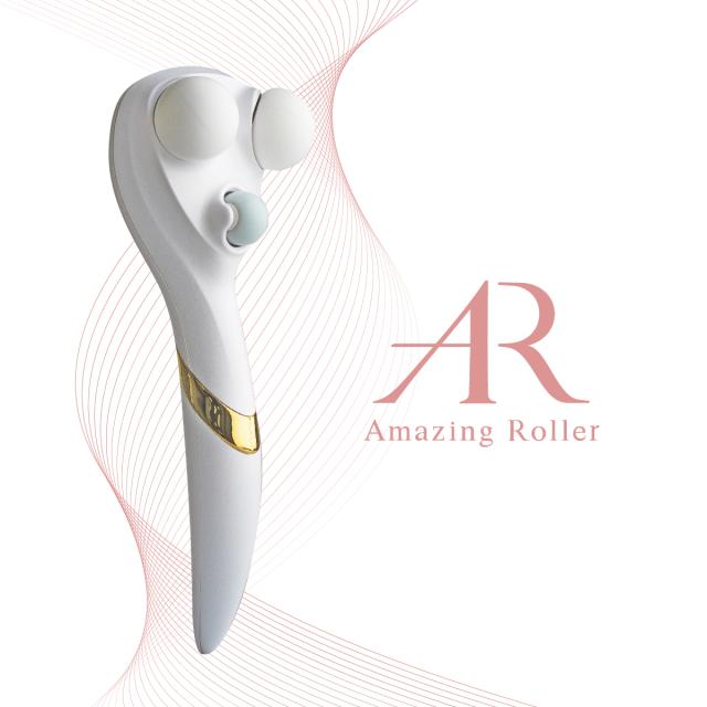 送料無料 美顔器 美顔ローラー 指圧 アメージングローラー 表情筋のコリと疲れをほぐしてリフトアップ 顔 コリ 疲れ ほぐし リフトアップ 表情筋 シリコンローラー 首筋 トータルエステ 自宅 血行促進