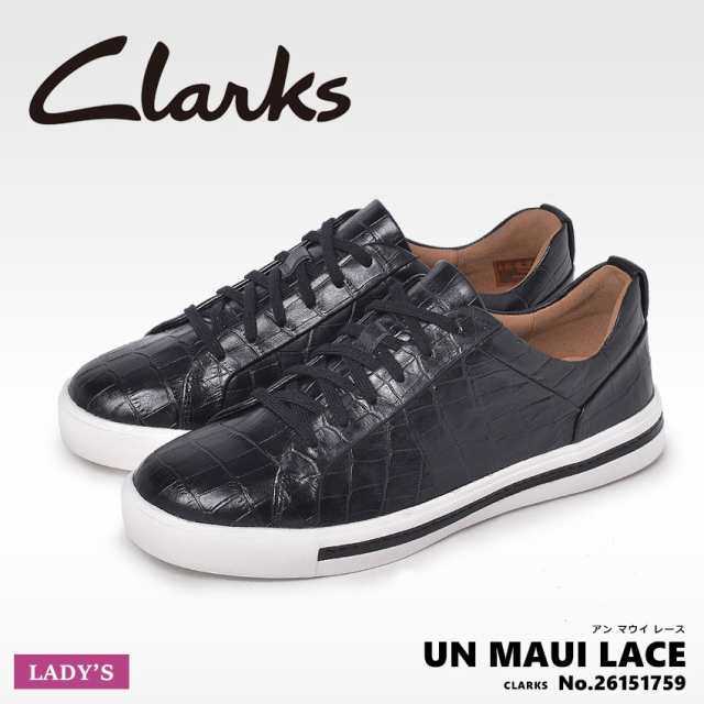 春新作 クラークス スニーカー レディース アン マウイ レース ブラック 黒 Clarks 靴 シューズ レザー ローカット カジュアル の通販はau Pay マーケット Z Craft