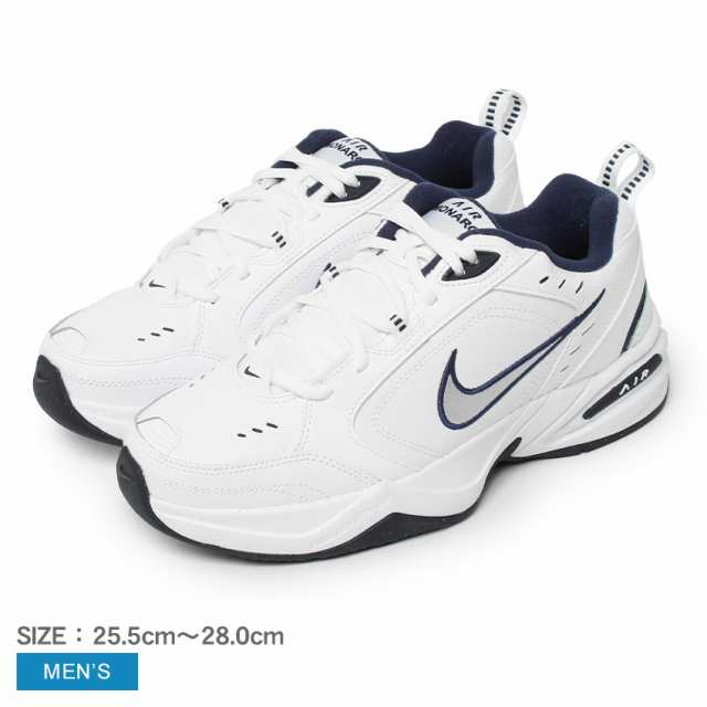 ナイキ スニーカー メンズ AIR MONARCH IV ホワイト 白 NIKE 415445 靴 シューズ ローカット 耐久性 軽量 カジュアル シンプル ストリー