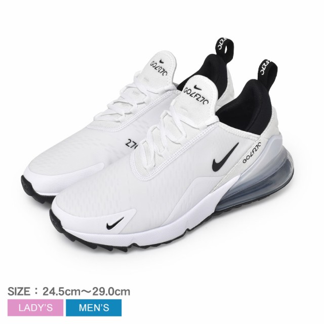 ナイキ ゴルフシューズ レディース メンズ AIR MAX 270G ホワイト 白