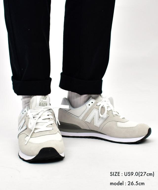 ニューバランス スニーカー メンズ ML574 グレー NEW BALANCE おしゃれ