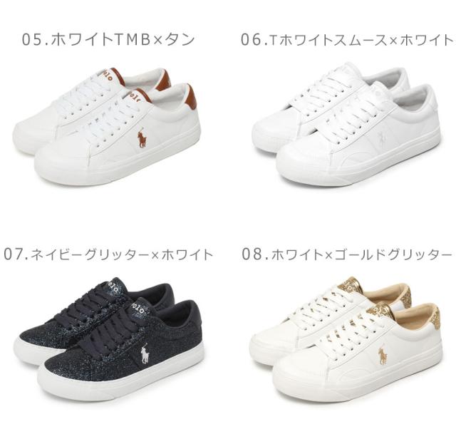 Ralph Lauren*ロゴ入*カジュアル*キレイ*上品*白スニーカー ポロ ラルフローレン スニーカー レディース キッズ ジュニア