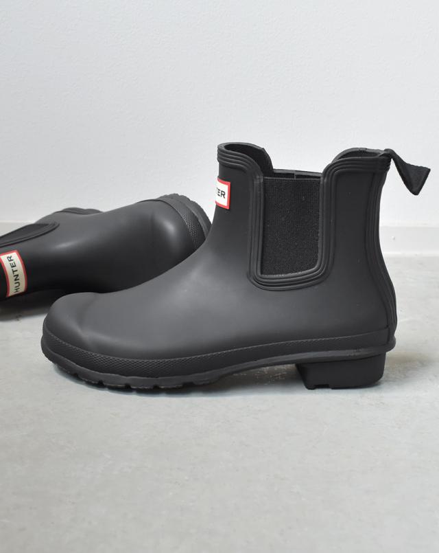 HUNTER レインブーツ ネイビー ショートブーツ ハンター レインブーツ