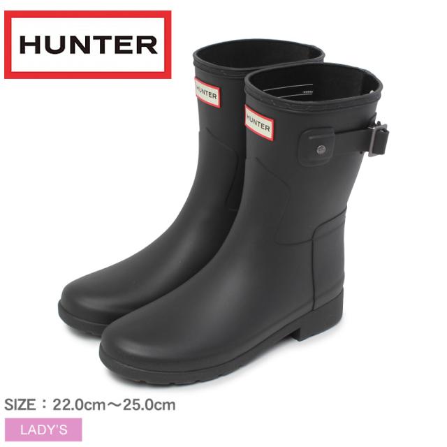 HUNTER ハンター　レインブーツ　レディース　黒　ブラック　UK6　US8　EU39　 ハンター HUNTERレインシューズレディース レインブーツ