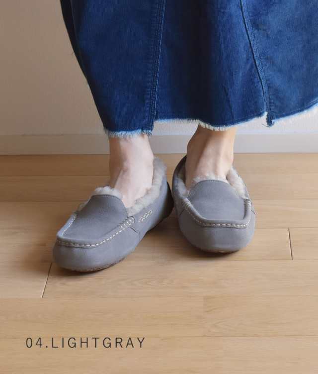 アグ UGG モカシン レディース アンスレー ムートン ファー ボア