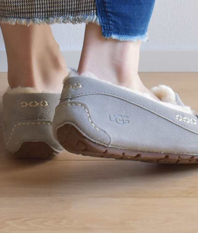 アグ UGG モカシン レディース アンスレー ムートン ファー ボア フラットシューズ ローファー ぺたんこ スリッポン 靴 シューズ おしゃ｜au  PAY マーケット