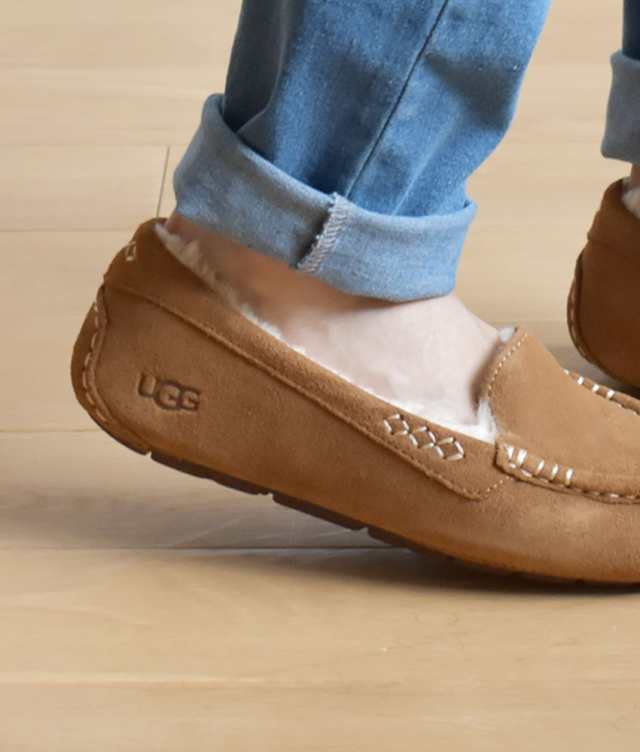 UGG モカシン アンスレー フラットシューズ ボアシューズ シープスキン