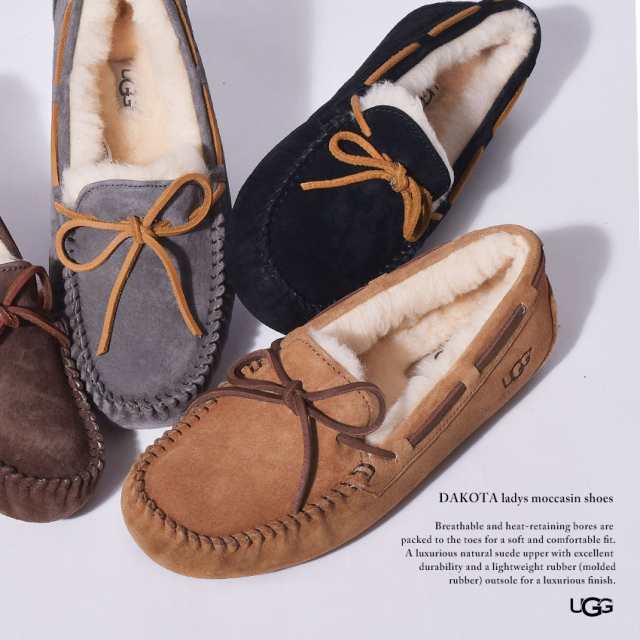 アグ UGG モカシン レディース ムートン ダコタ ファー フラット ...