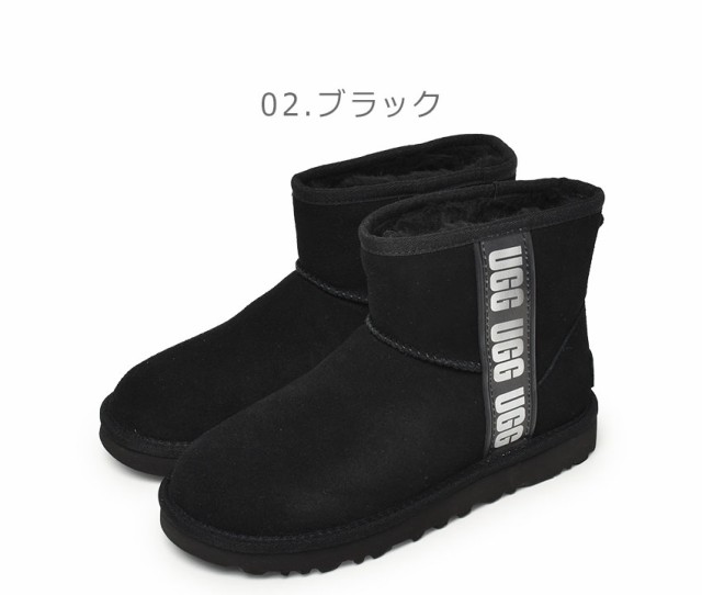 アグ ブーツ レディース クラシックミニサイドロゴII ブラック 黒 ブラウン UGG 1134962 カジュアル クラシック ベーシック ムートン  ウの通販はau PAY マーケット - Z-CRAFT | au PAY マーケット－通販サイト