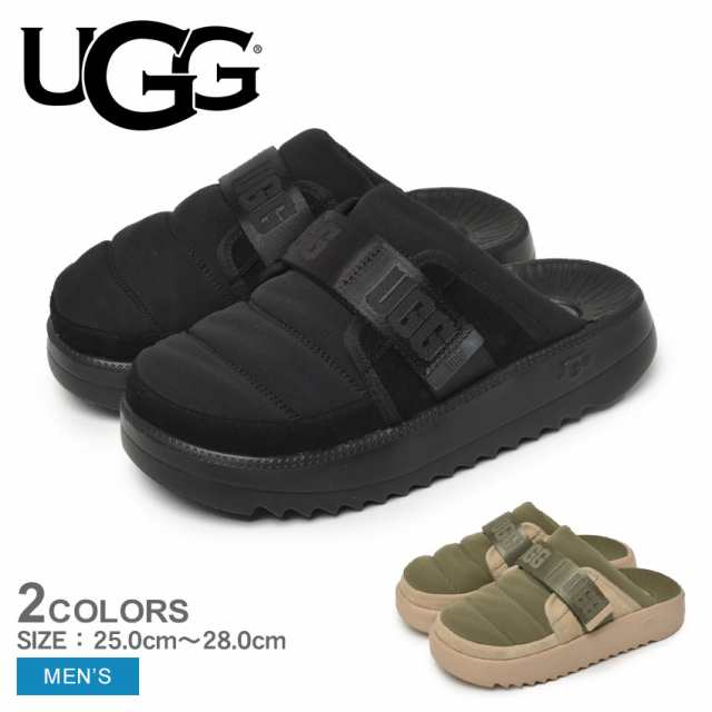 アグ サンダル メンズ マクサー ストラップスライド MAXXER STRAP SLIDE ブラック 黒 グリーン UGG 1137971  ルームシューズ ルームスリッパ 室内履き つっかけ ブランド シューズ 靴 カジュアル ロゴ 室内 室外 オフィス 履きやすい 楽ちん リラックス  アウトドアの通販は ...