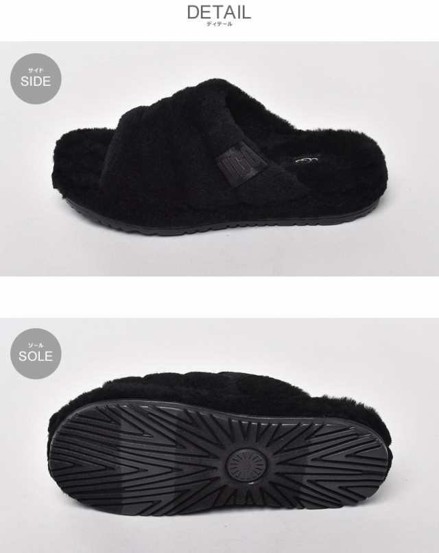 アグ サンダル メンズ フラッフ ユー UGG ブラック