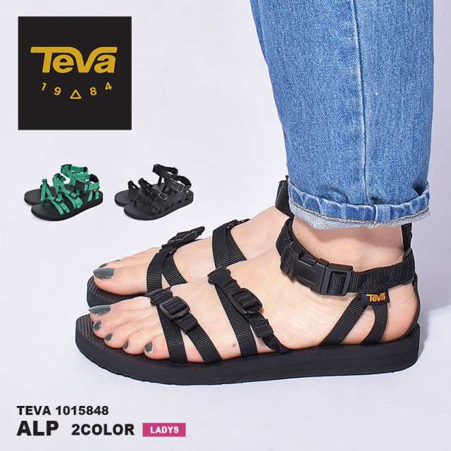 Teva レディース ブラック サンダル - サンダル