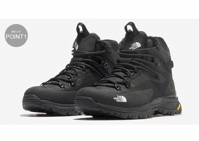 ザ・ノース・フェイス トレッキングシューズ レディース クレストン ハイク ミッド ウォータープルーフ ブラック 黒 グレー THE NORTH FACE NFW52321 靴 スニーカー トレッキング 防水 シューズ 登山 アウトドア キャンプ ハイキングの通販は