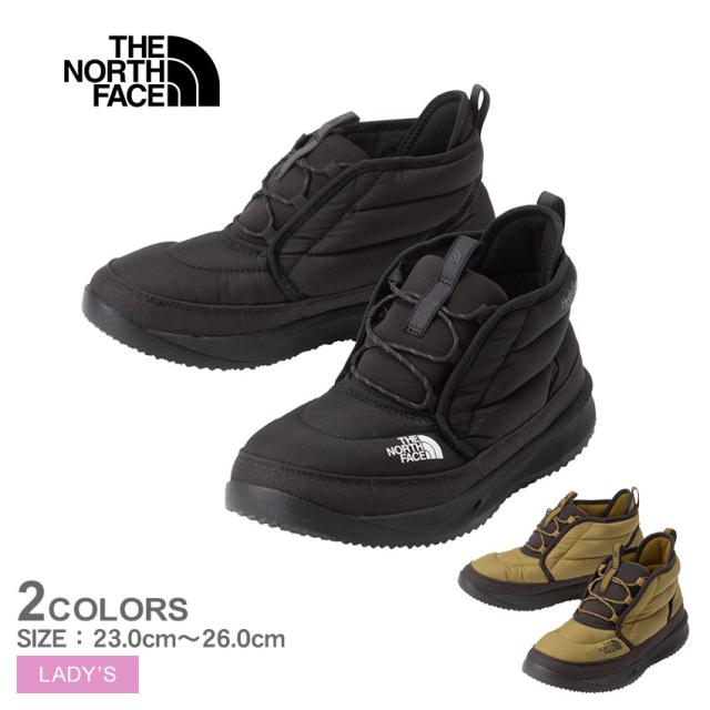 ザ・ノース・フェイス チャッカブーツ レディース ヌプシ チャッカ ウォータープルーフ II ブラック 黒 カーキ THE NORTH FACE NFW52483 秋 冬 靴 スノーブーツ スノーシューズ ノースフェース 保温 ウォータープルーフ シューズの通販は