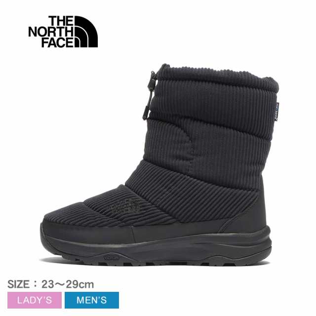 ザ・ノース・フェイス ブーツ レディース メンズ ヌプシ ブーティ ウォータープルーフ VII コーデュロイ ブラック 黒 THE NORTH FACE NF52472 靴 シューズ アウトドア ハイキング シンプル ショート キャンプ レジャーの通販は 13,809円