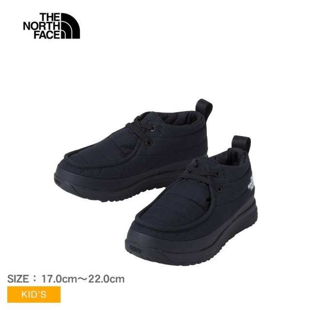 ザ・ノース・フェイス ブーツ キッズ ジュニア 子供 ヌプシ オンボード ウォータープルーフ モカシン ブラック 黒 THE NORTH FACE NFJ52372 靴 シューズ アウトドア ハイキング シンプル ハイカット キャンプ レジャー ウォータープルーフ