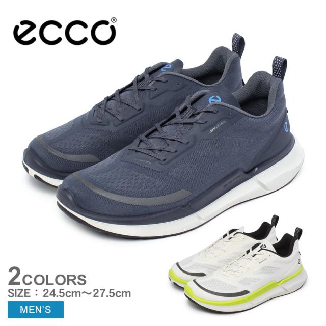 ECCO 通気性メッシュスニーカー25.5cm エコー スニーカー メンズ