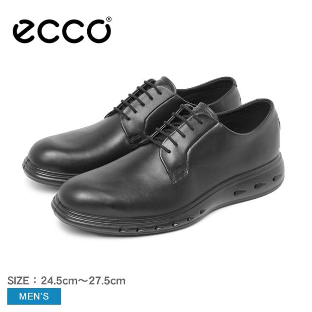 エコー レザーシューズ メンズ HYBRID 720 ブラック 黒 ECCO 524704 靴 シューズ 本革 レザー ビジネスシューズ カジュアルシューズ ゴアテックス GORE-TEX 防水 ローカット おしゃれ カジュアル ブランド ビジネス コンフォート