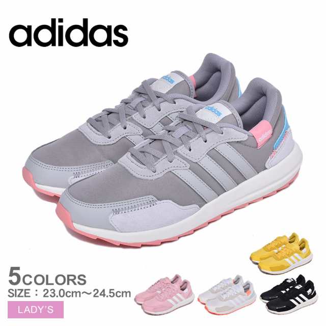 アディダス ランニングシューズ レディース レトロラン W Adidas Retororun W 靴 黒 白 ピンク グレーの通販はau Pay マーケット Z Craft