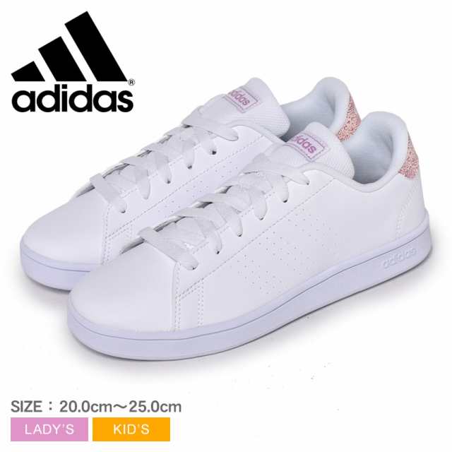 アディダス スニーカー レディース キッズ ジュニア 子供 アドバンコート スネーク K ホワイト 白 ピンク Adidas Btp40 女の子 子ども シの通販はau Pay マーケット Z Craft