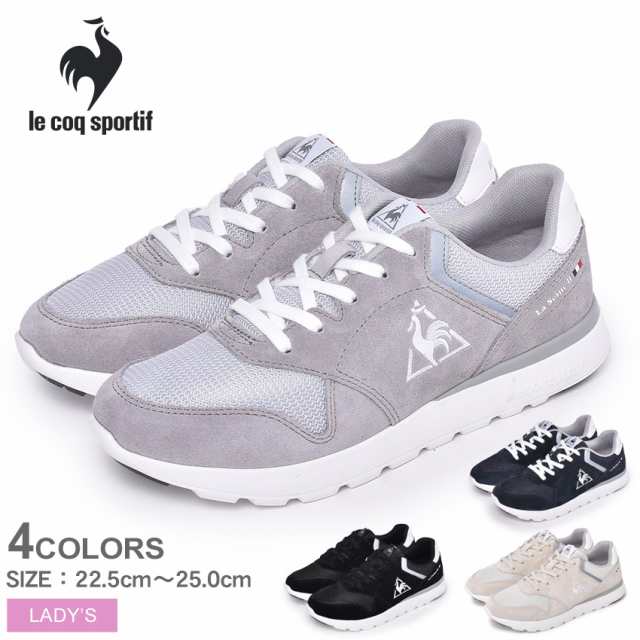 ルコック スポルティフ スニーカー レディース La セーヌ 2 ワイド 靴 シューズ グレー 黒 Le Coq Sportif Ql3pjc00の通販はau Pay マーケット Z Craft