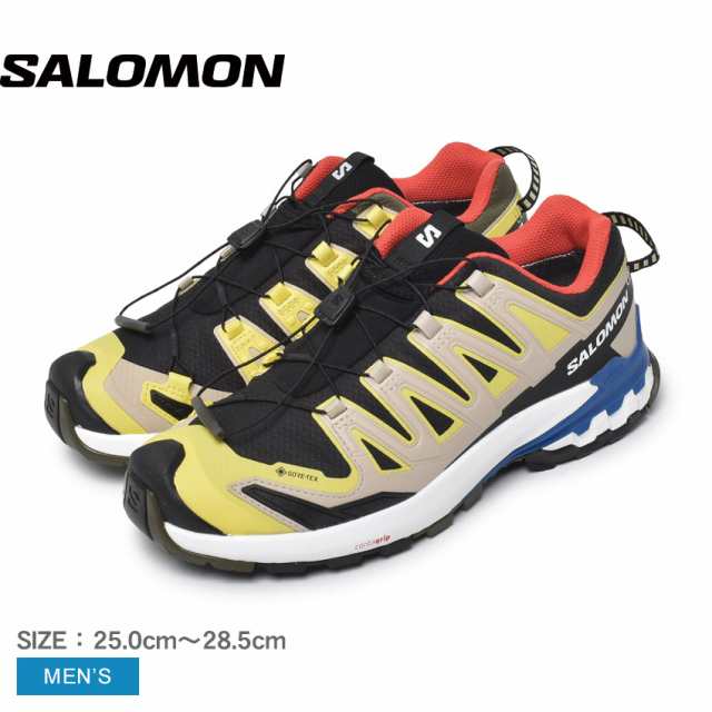 サロモン トレイルランニングシューズ メンズ XA PRO 3D V9 GORE-TEX ブラック 黒 ベージュ SALOMON L47119000 靴 シューズ 防水 撥水 は