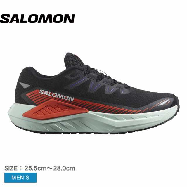 サロモン ランニングシューズ メンズ DRX DEFY GRVL ブラック 黒 レッド 赤 SALOMON L47563500 靴 シューズ スニーカー 軽量 軽い ランニ