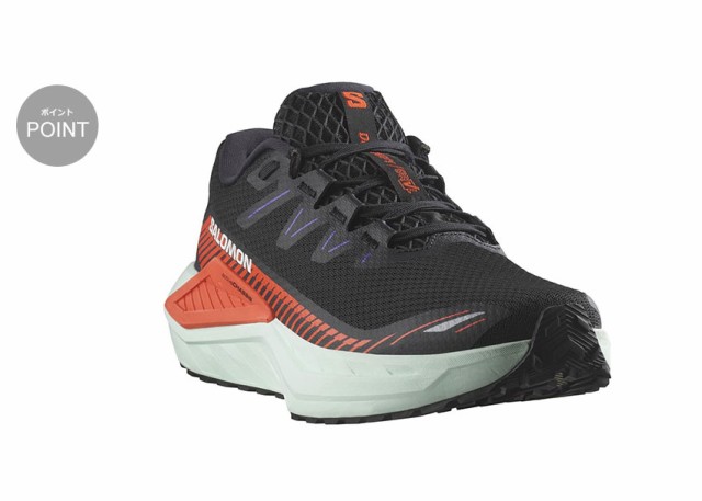 サロモン ランニングシューズ メンズ DRX DEFY GRVL ブラック 黒 レッド 赤 SALOMON L47563500 靴 シューズ スニーカー 軽量 軽い ランニ