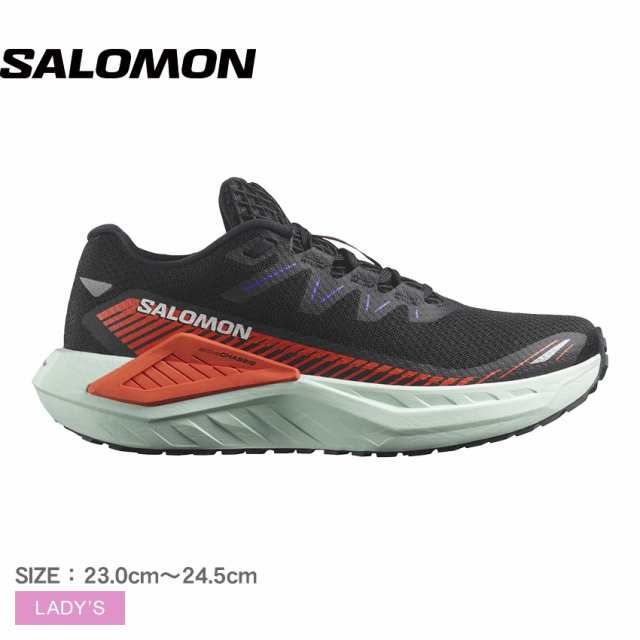 サロモン ランニングシューズ レディース DRX DEFY GRVL ブラック 黒 レッド 赤 SALOMON L47564100 靴 シューズ スニーカー 軽量 軽い ラ