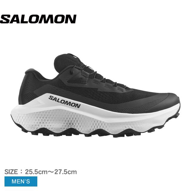 サロモン トレイルランニングシューズ メンズ ULTRA GLIDE 3 ブラック 黒 SALOMON L47742200 靴 シューズ スニーカー ローカット アウトドア トレイル トレイルランニング ランシュー スポーティ 運動 スポーツ ランニング 軽量 軽い