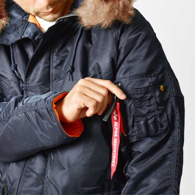 ■送料無料■"ALPHA INDUSTRIES N-3B スリムフィット"