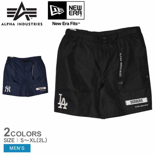 アルファ インダストリーズ パンツ メンズ アルファインダストリーズ ショーツ ブラック 黒 ネイビー 紺 ALPHA INDUSTRIES E31922BL00 ウ