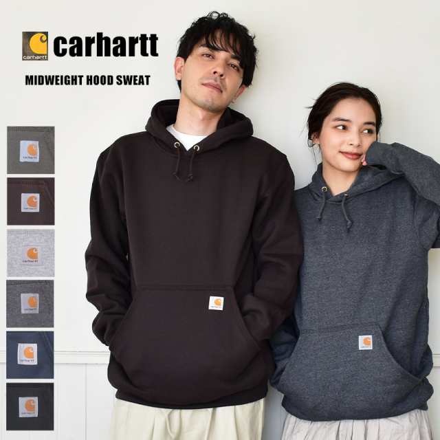 カーハート パーカー メンズ ミッドウェイト フード スウェット トップス 黒 CARHARTT K121 mapa｜au PAY マーケット