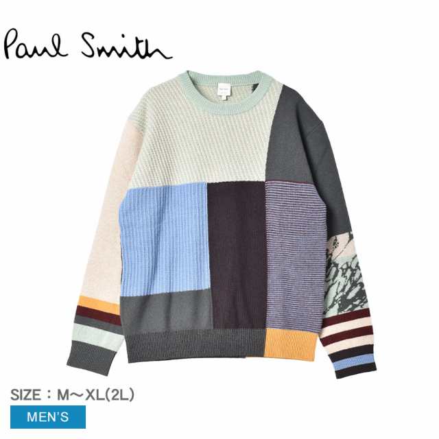 ポール スミス 長袖ニット メンズ COLOR SWEATER マルチカラー PAUL SMITH M1R-273Y-L02085 ウエア トップス ニット セーター クルーネッ