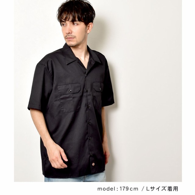 ディッキーズ 半袖シャツ ショートスリーブ ワークシャツ メンズ ブラック 黒 ブラウン グリーン グレー レッド DICKIES SHORT  SLEEVE WO｜au PAY マーケット