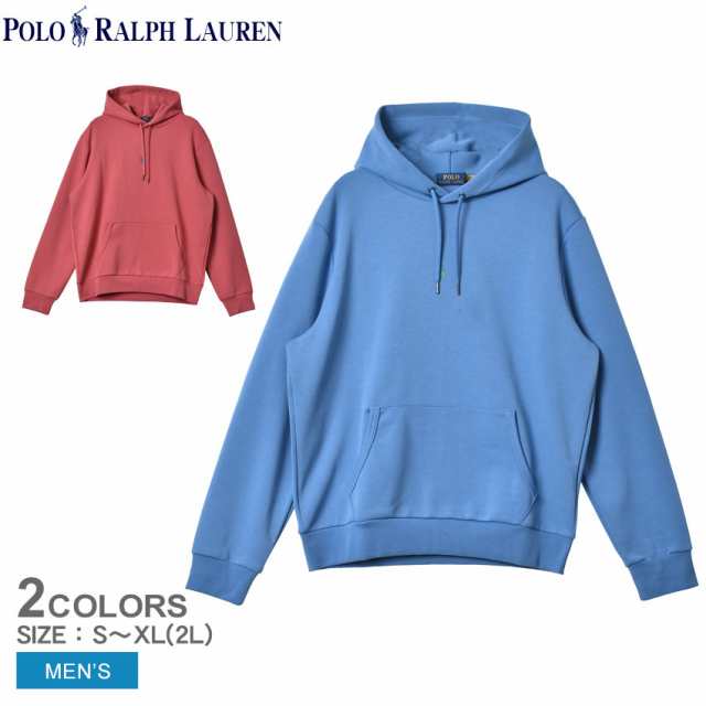 ポロ ラルフローレン パーカー メンズ ワンポイント センターロゴ スウェット レッド 赤 ブルー 青 POLO RALPH LAUREN 710839047 トップ