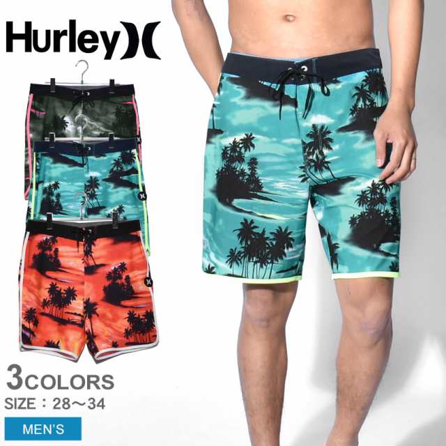 メール便可 ハーレー 水着 メンズ ボードウェアファントムワイキキ18 定番 レジャー 柄 海 黒 サーフィン Hurley Cj5259の通販はau Pay マーケット Z Craft