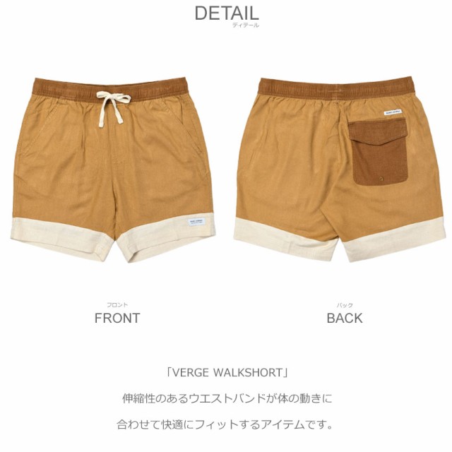 バンクス ジャーナル ハープパンツ メンズ VERGE WALKSHORT ベージュ