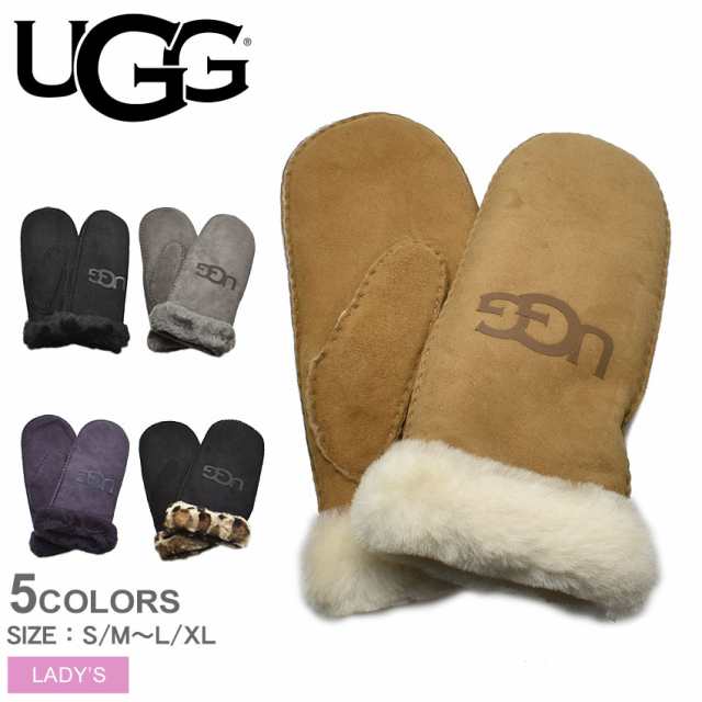 アグ Ugg 手袋 シープスキン ロゴ ミトン グローブ レディース 防寒 ギフト プレゼント Sheepskin Logo Mitten の通販はau Pay マーケット Z Craft